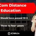 BCom Distance Education