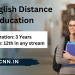 BA English Distance Education