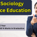 MA Sociology Distance Education
